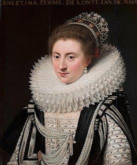Ernestine-Yolande de Ligne (nl) (1594†1668), fille de Lamoral Ier, épouse de Jean VIII de Nassau-Siegen (1583†1638), comte de Nassau-Siegen.
