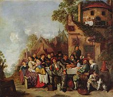 Die Schenke »Zum Halbmond« by Jan Miense Molenaer (17th century).