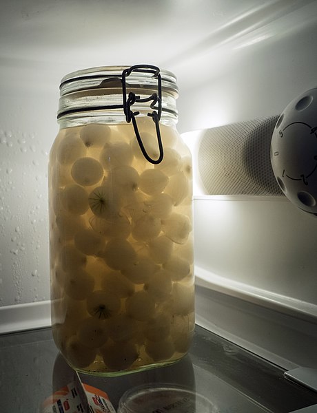 File:Jar of pickled onions in fridge.jpg