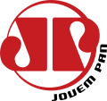 The logo of Jovem Pan with wordmark.
