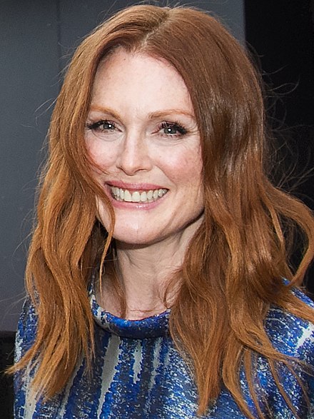 A photograph of Julianne Moore at the 2014 Toronto International Film Festival