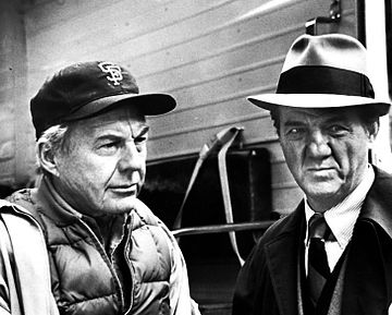 Malden (right) as Mike Stone, with David Wayne as Wally Sensibaugh in "In the Midst of Strangers" (Season 1, Episode 8)
