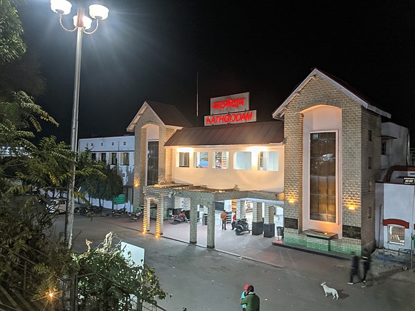 Kathgodam railway station in Kathgodam town, near Nainital Town in Nainital district of Uttarakhand, India