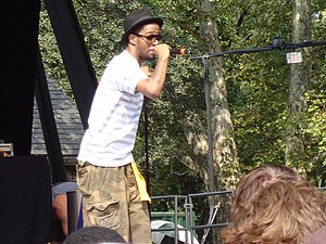 English: Kid Cudi performing at Central Park S...
