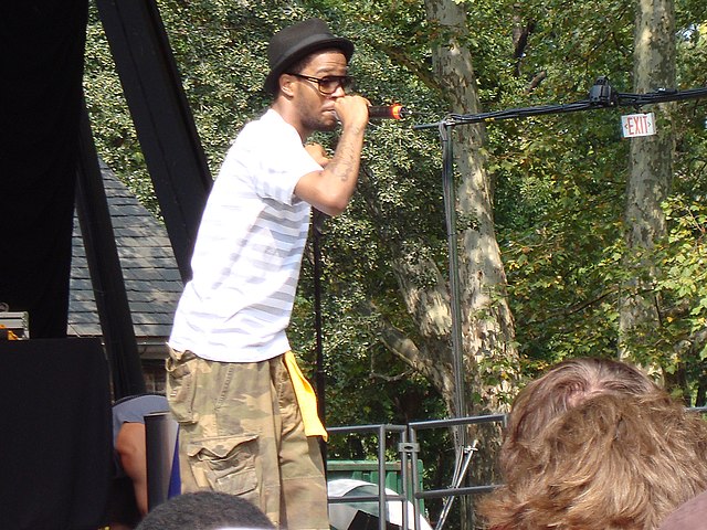Kid Cudi performing at Summerstage in New York City in July 2008