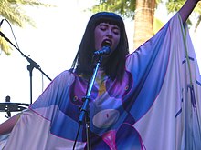 Kimbra performing in 2015