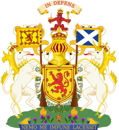 Wapen van die Koninkryk van Skotland vanaf 1603.