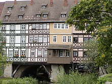 Krämerbrücke w Erfurcie