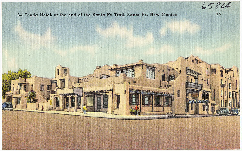 File:La Fonda Hotel, at the end of the Santa Fe trail, Santa Fe, New Mexico.jpg