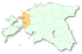 Location map of Lääne maakond