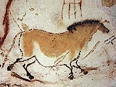 Prehistoric cave painting of a horse from the Lascaux caves Lascaux2.jpg