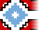 Ancestral Araucanian Flag with the Guñelve, "the star of Arauco".