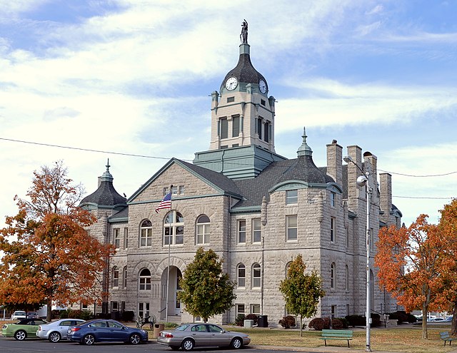 The Lawrence County Courthouse in Mt. Vernon