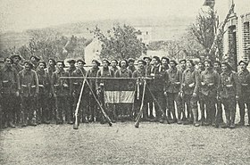 Ilustrační obrázek oddílu 68. praporu alpských pronásledovatelů