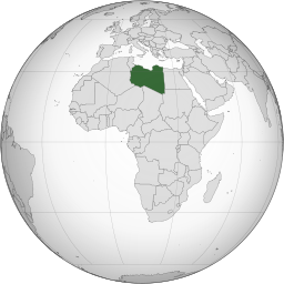 Libya (orthographic projection)