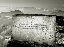 Memorial stone for the Cadorna Line on Campo dei Fiori di Varese Lineacadorna3.JPG