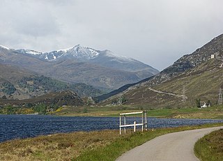 Glen Strathfarrar valley in Highland, Scotland, UK