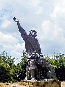 Iubirea pentru natură în sensul cel mai larg. Sfântul Francisc și lupul. Gubbio, Italia.jpg