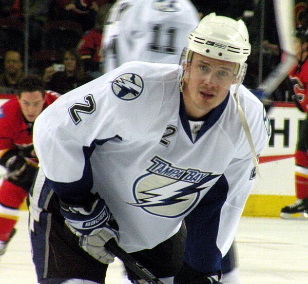 Krajíček with the Tampa Bay Lightning in 2009