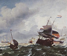 Ships in storm