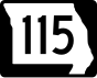 Route 115-Markierung