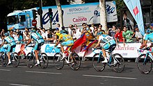 #33: Leipheimer on Alberto Contador's wheel in 2008 Vuelta a Espana Madrid - Vuelta a Espana 2008 - 20080921-13.jpg