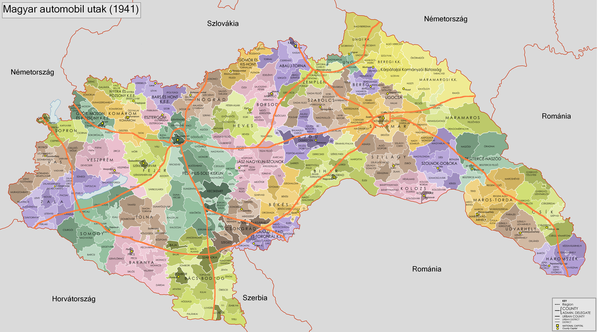 Magyarország Térkép / Magyarország közigazgatása keretezett, tűzhető térkép - Mind - Válassza ki az alábbi lehetőségek közül az önnek megfelelőt!