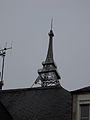 English: A copy of the Eiifel Tower on Republic's Square, in Mamers, Sarthe, France. Français : Une réplique miniature de la Tour Eiffel sur la place de la République, à Mamers, Sarthe, France.