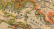 Northern Italy in 1814.