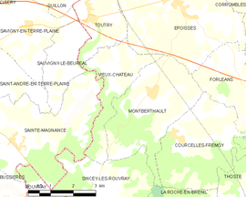 Mapa obce Vieux-Château