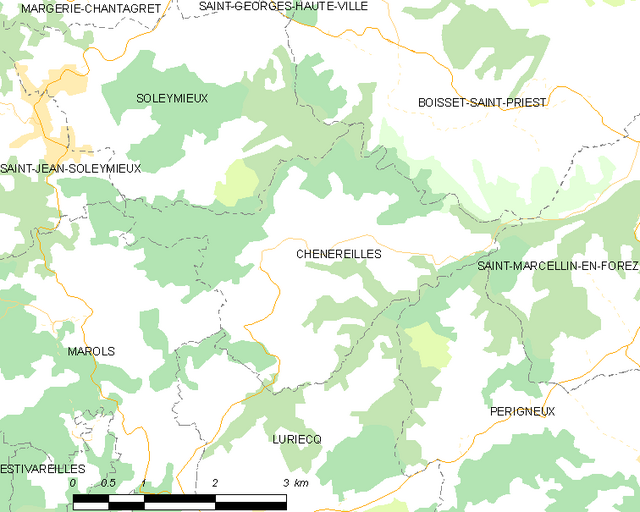 Chenereilles - Localizazion