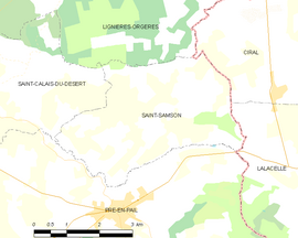 Mapa obce Saint-Samson