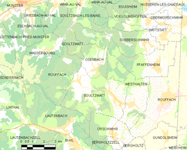 Mapa obce Soultzmatt