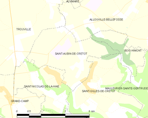 Poziția localității Saint-Aubin-de-Crétot