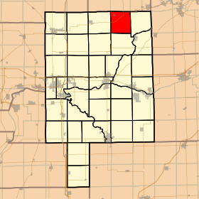 Placering af Adams Township
