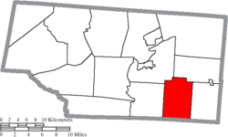 Location of Union Township in Pike County