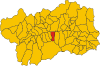 Map of comune of Brissogne (region Aosta Valley, Italy).svg