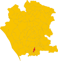 Locatie van Teverola in Caserta (CE)
