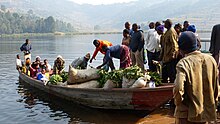 Market day at lake Bunyonyi