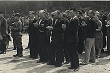 Members of the People's Seimas meeting with soldiers of the Lithuanian People's Army in July 1940 Members of the People's Seimas meeting with soldiers of the Lithuanian People's Army in 1940.jpg