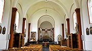 Het interieur van de kerk