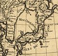 A 1700 French map describing the sea as Mer Orientale (Eastern Sea or Oriental Sea).