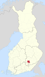 Location of Mikkelin mlk in Finland