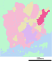 美作市在冈山县的位置