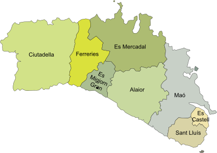 Menorca: Hallinnolliset alueet, Lähteet, Aiheesta muualla
