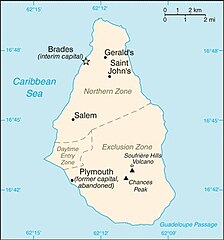 Mapa Montserratu