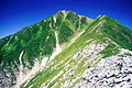 Mount Jōnen in summer from Mount Mae-Jōnen