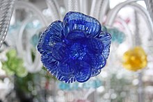 Flower in Murano glass Murano Luster - Blaue Blume.jpg