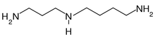 Skelettformel von Spermidin