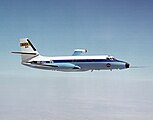 NASA C-140 testing of propfan designs, 1981